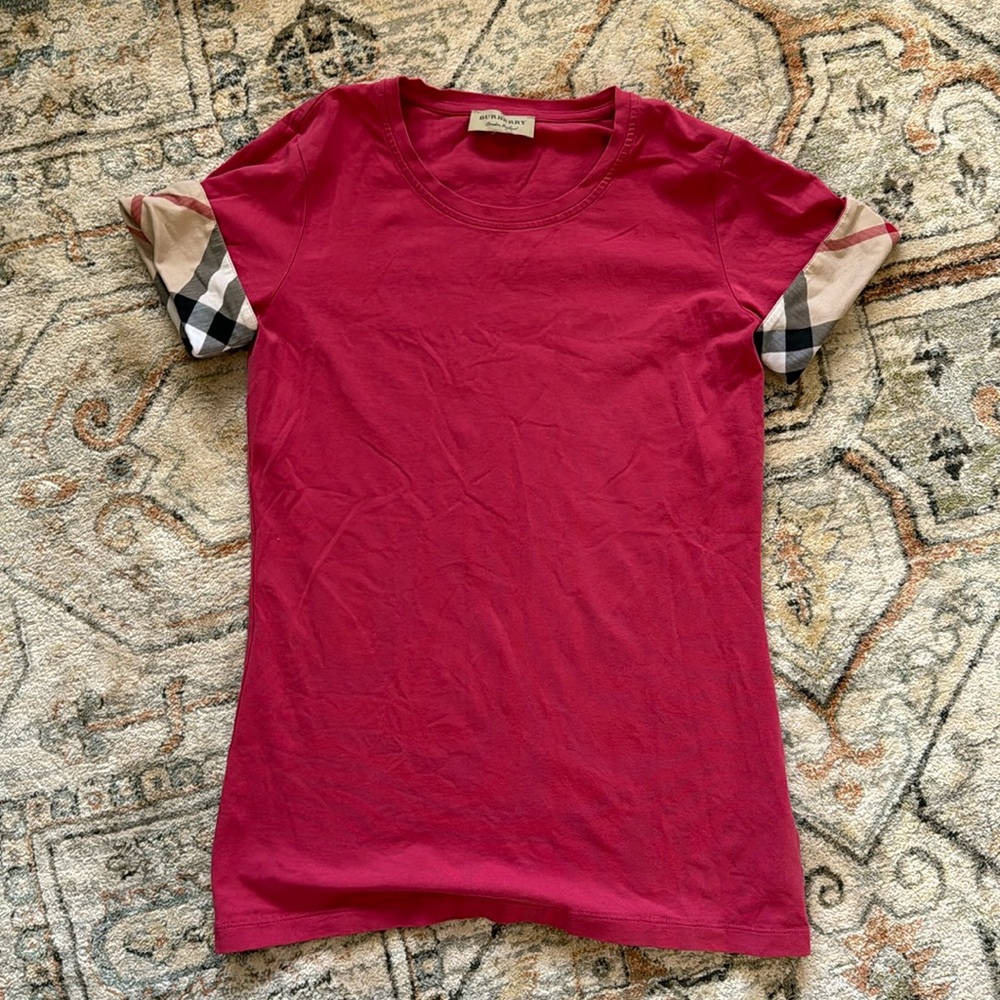 Light pink Burberry designer shirt